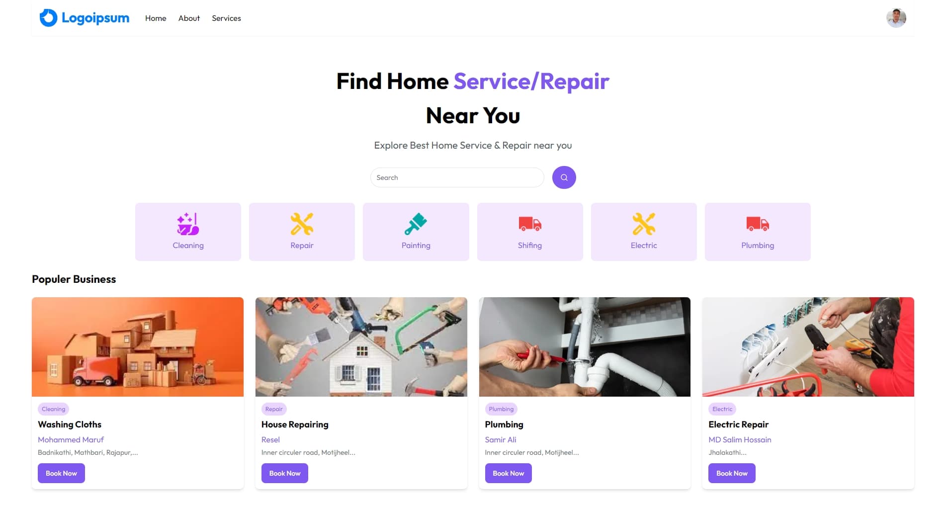 Home Service Booking Application
